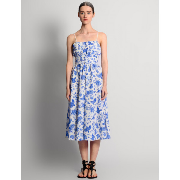 Porcelain Dress - Φόρεμα Midi Μπλε