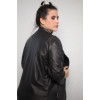 Plus Size Jacket Δερμάτινο - Μαύρο