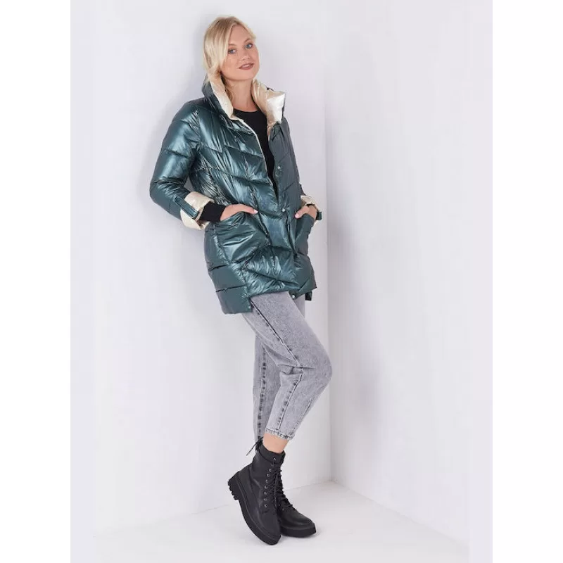 Μπουφάν Puffer Ιριδίζον - Πράσινο Μπουφάν Puffer Ιριδίζον - Πράσινο