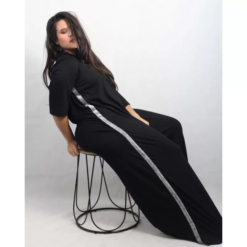 Plus Size Ολόσωμη Φόρμα - Μαύρο Plus Size Ολόσωμη Φόρμα - Μαύρο