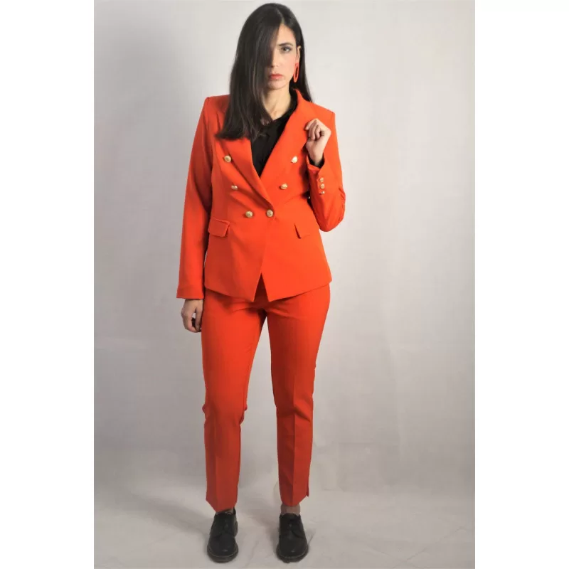 Set Blazer/Παντελόνι Tailored - Κοραλί Set Blazer/Παντελόνι Tailored - Κοραλί