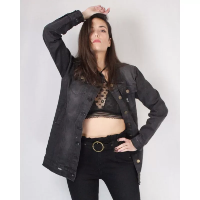 Jacket Jean - Μαύρο Jacket Jean - Μαύρο