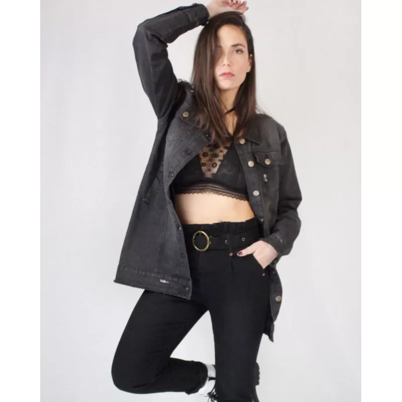 Jacket Jean - Μαύρο Jacket Jean - Μαύρο