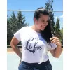 T-Shirt Με Στάμπα - Λευκό T-Shirt Με Στάμπα - Λευκό
