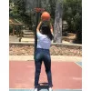T-Shirt Με Ημιδιαφανές Σχέδιο - Λευκό T-Shirt Με Ημιδιαφανές Σχέδιο - Λευκό