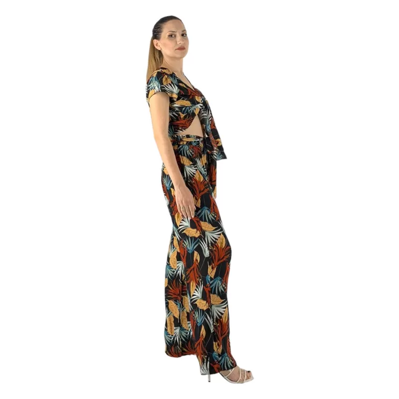 Set Παντελόνα/Top Floral - Πολύχρωμο Set Παντελόνα/Top Floral - Πολύχρωμο