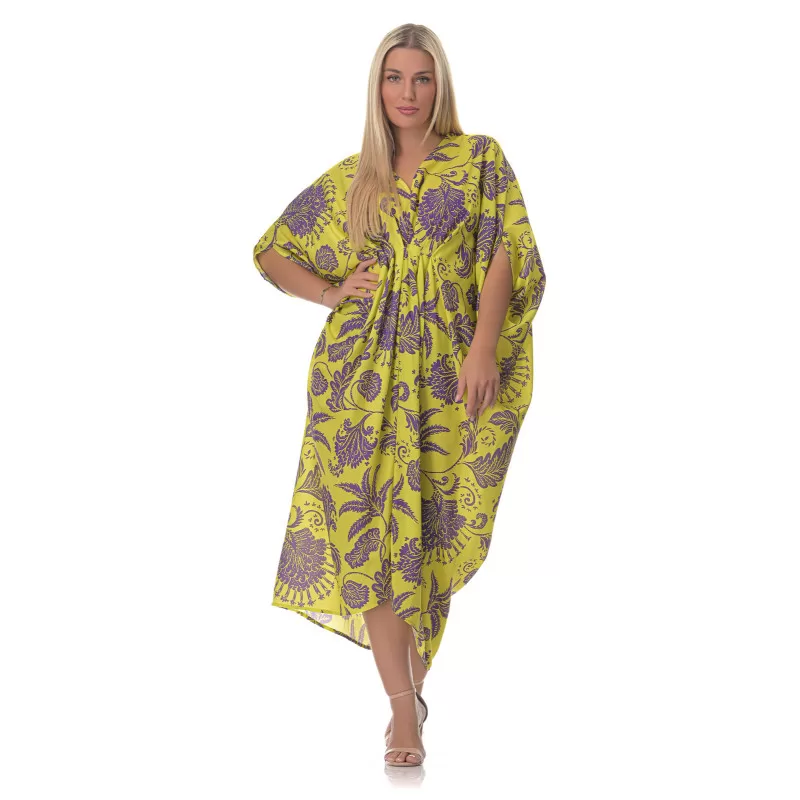 Plus Size Floral Τουνίκ/Φόρεμα – Κίτρινο Plus Size Floral Τουνίκ/Φόρεμα – Κίτρινο