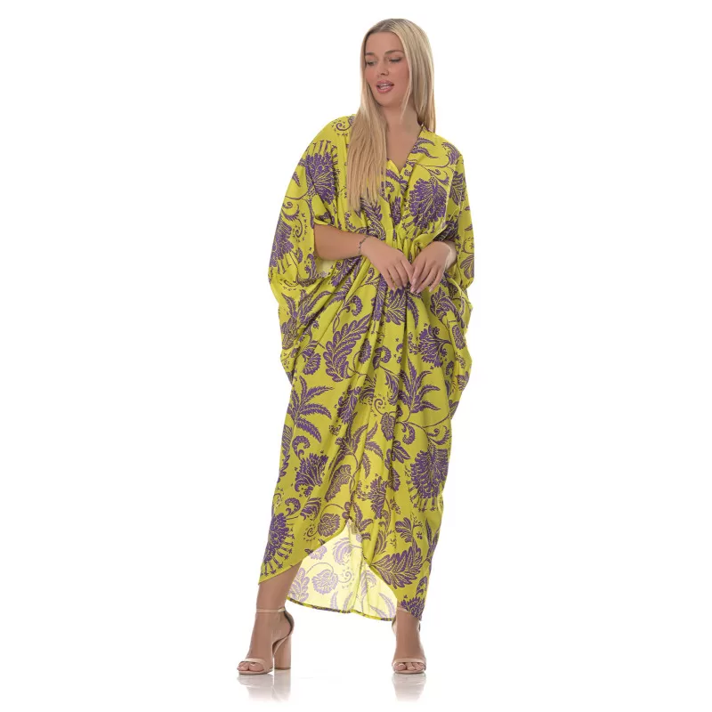 Plus Size Floral Τουνίκ/Φόρεμα – Κίτρινο Plus Size Floral Τουνίκ/Φόρεμα – Κίτρινο