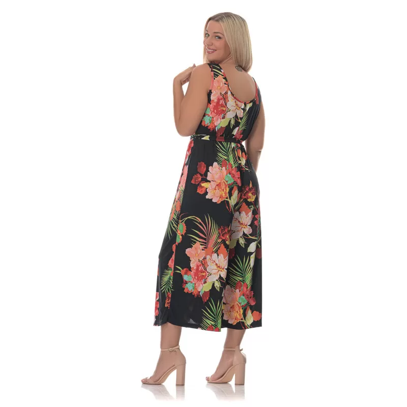 Plus size Tropical ολόσωμη φόρμα – Μαύρη Plus size Tropical ολόσωμη φόρμα – Μαύρη