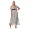 Plus Size Φόρεμα Πουά – Λευκό