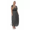 Plus Size Φόρεμα Πουά - Μαύρο Plus Size Φόρεμα Πουά - Μαύρο