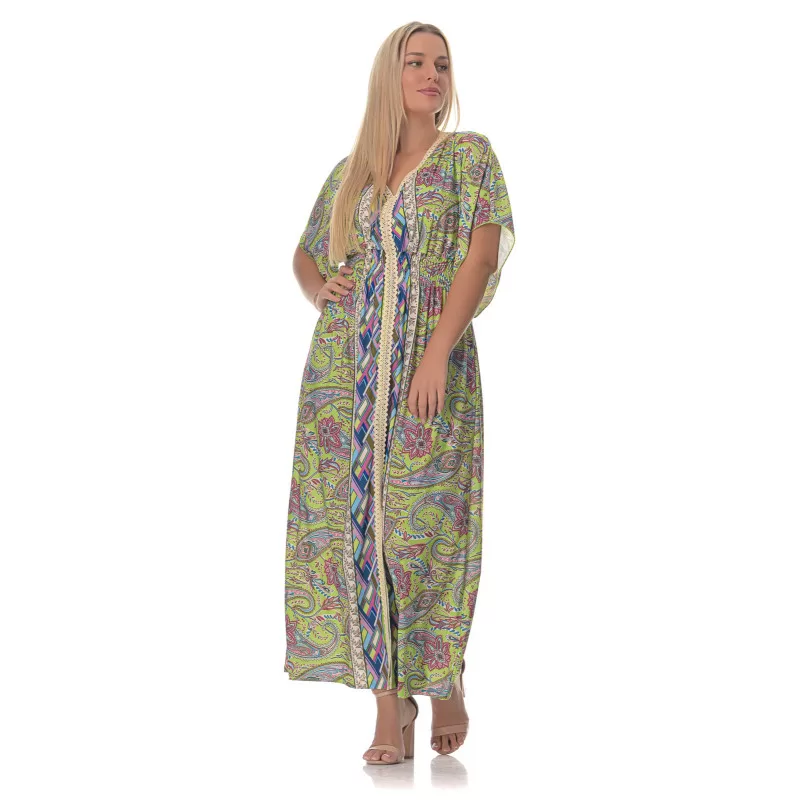 Plus Size Εμπριμέ Φόρεμα/Τουνίκ – Πράσινο Plus Size Εμπριμέ Φόρεμα/Τουνίκ – Πράσινο