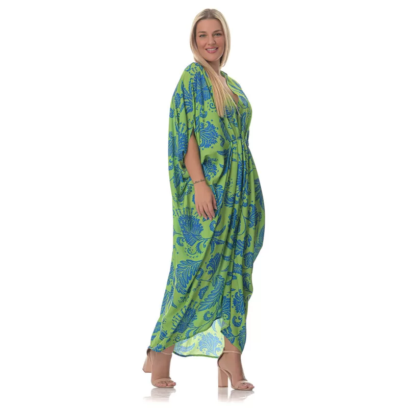 Plus Size Floral Τουνίκ/Φόρεμα – Πράσινο Plus Size Floral Τουνίκ/Φόρεμα – Πράσινο