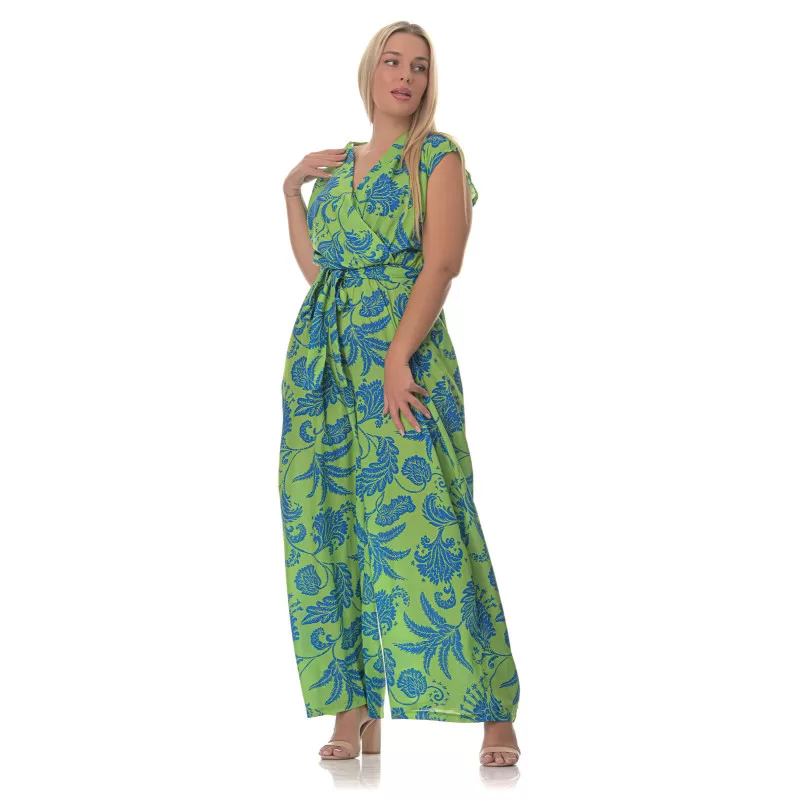 Plus Size Floral Ολόσωμη Φόρμα – Πράσινη Plus Size Floral Ολόσωμη Φόρμα – Πράσινη