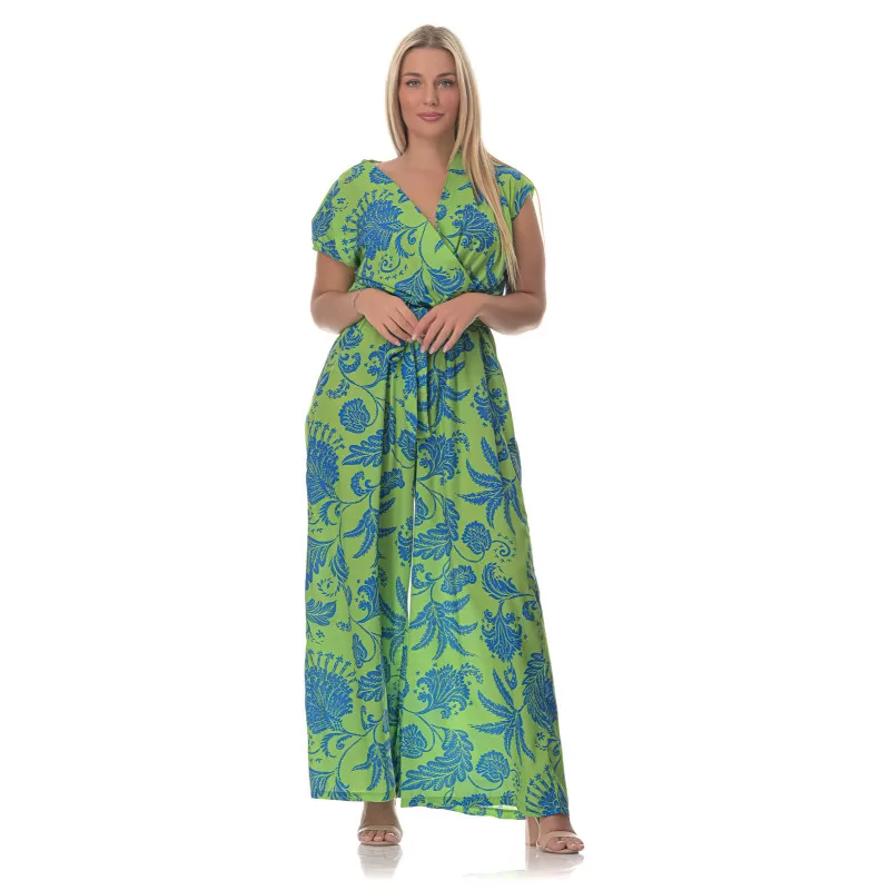 Plus Size Floral Ολόσωμη Φόρμα – Πράσινη Plus Size Floral Ολόσωμη Φόρμα – Πράσινη