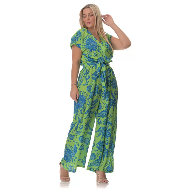 Plus Size Floral Ολόσωμη Φόρμα – Πράσινη Plus Size Floral Ολόσωμη Φόρμα – Πράσινη