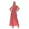 Plus Size Floral Ολόσωμη Φόρμα -Κοραλί Plus Size Floral Ολόσωμη Φόρμα -Κοραλί