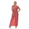Plus Size Floral Ολόσωμη Φόρμα -Κοραλί Plus Size Floral Ολόσωμη Φόρμα -Κοραλί