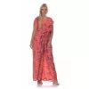 Plus Size Floral Ολόσωμη Φόρμα -Κοραλί Plus Size Floral Ολόσωμη Φόρμα -Κοραλί