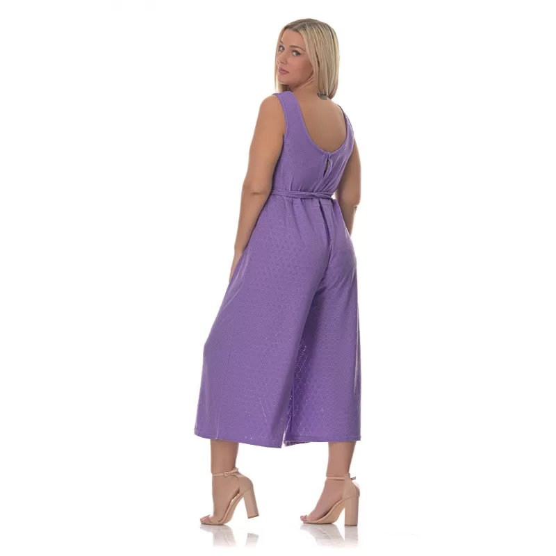 Plus Size Ολόσωμη Φόρμα Κεντητή – Mωβ Plus Size Ολόσωμη Φόρμα Κεντητή – Mωβ
