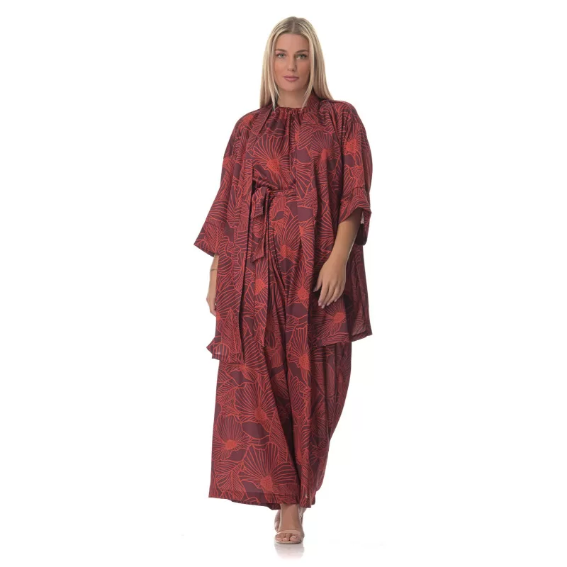 Plus Size Floral Ολόσωμη Φόρμα – Kόκκινη Plus Size Floral Ολόσωμη Φόρμα – Kόκκινη