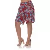 Plus Size Floral Βερμούδα – Kόκκινη Plus Size Floral Βερμούδα – Kόκκινη