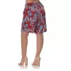 Plus Size Floral Βερμούδα – Kόκκινη Plus Size Floral Βερμούδα – Kόκκινη