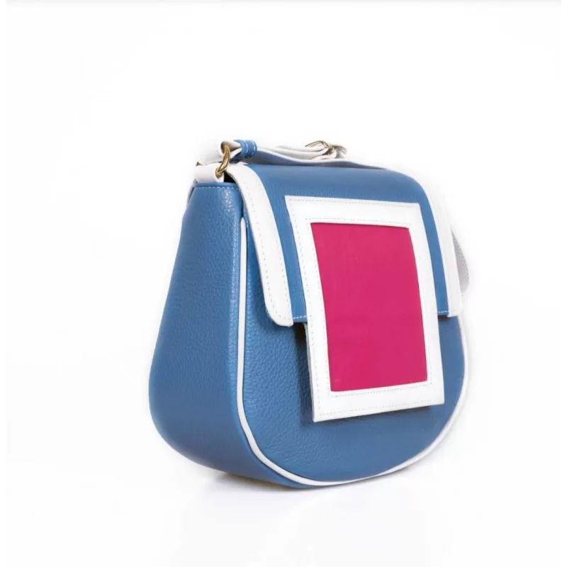 A Box Of Strawberry Ice Cream Handbag - Τσάντα χειρός μπλε A Box Of Strawberry Ice Cream Handbag - Τσάντα χειρός μπλε