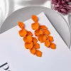 Leafy Earrings - Πορτοκαλί Leafy Earrings - Πορτοκαλί