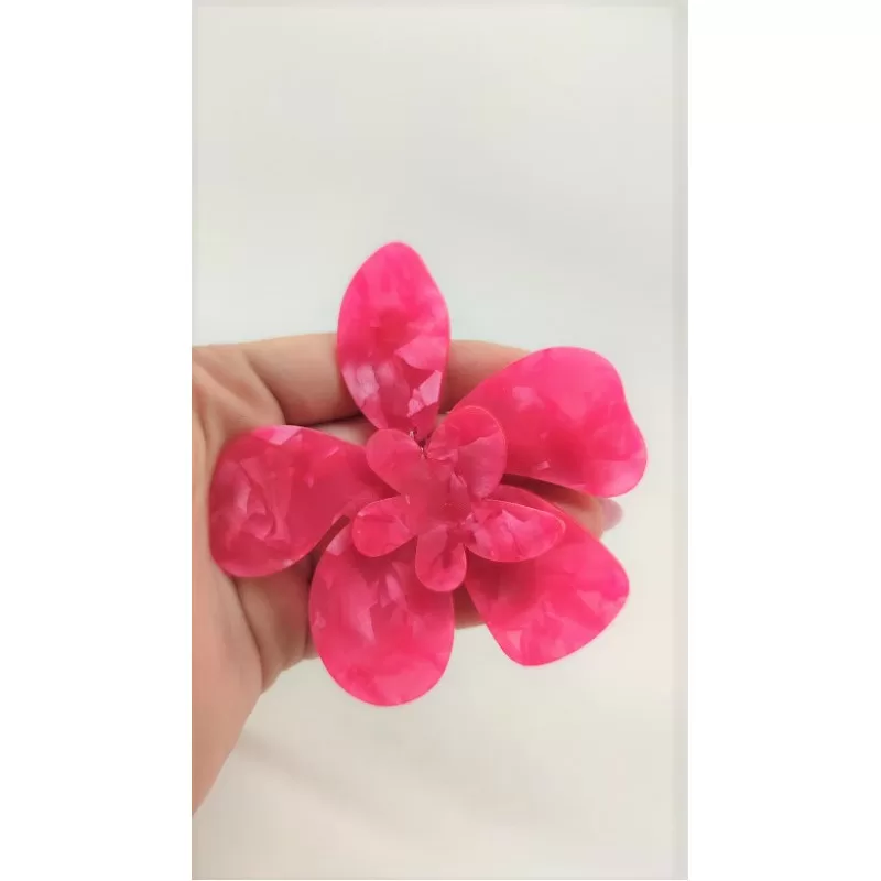 Σκουλαρίκια Pink Flower - Φούξια Σκουλαρίκια Pink Flower - Φούξια