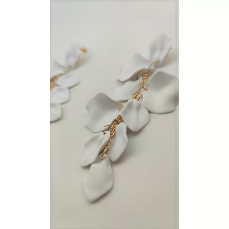 Leafy Earrings - Λευκό Leafy Earrings - Λευκό