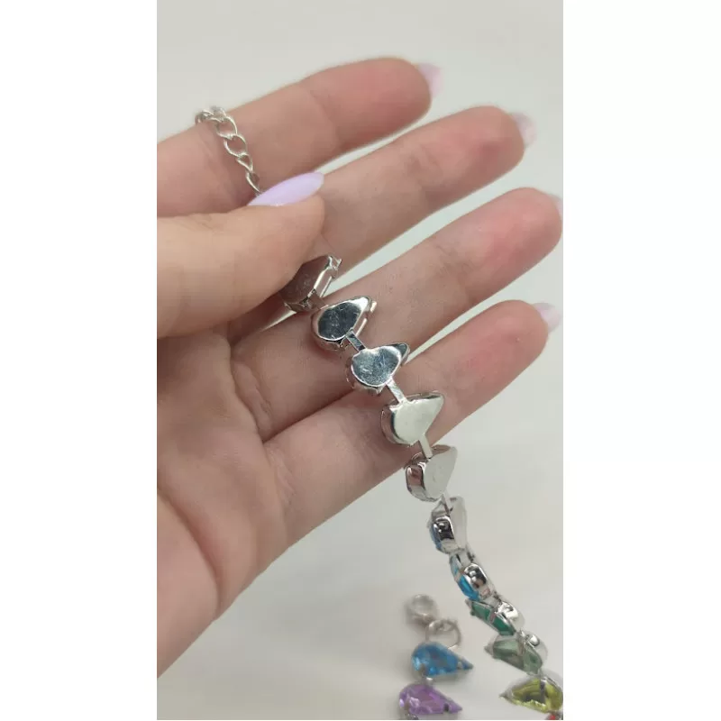 Τσόκερ Rainbow Crystal - Πολύχρωμο Τσόκερ Rainbow Crystal - Πολύχρωμο