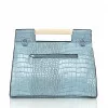 Τσάντα Χειρός Croco – Γαλάζιο Τσάντα Χειρός Croco – Γαλάζιο