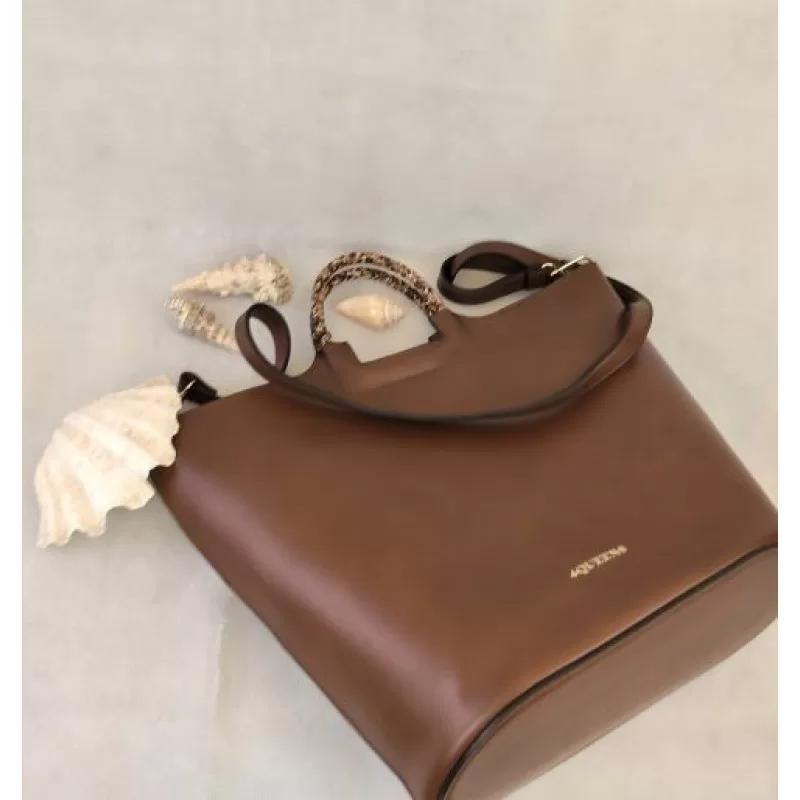 Tote Bag Με Χερούλι Φίδι - Καφέ Tote Bag Με Χερούλι Φίδι - Καφέ