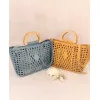 Τσάντα Tote Διάτρητη - Κίτρινο Τσάντα Tote Διάτρητη - Κίτρινο