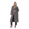 Plus Size Παλτό Καστόρ - Γκρι Plus Size Παλτό Καστόρ - Γκρι