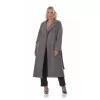 Plus Size Παλτό Καστόρ - Γκρι Plus Size Παλτό Καστόρ - Γκρι