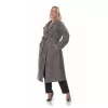 Plus Size Παλτό Καστόρ - Γκρι Plus Size Παλτό Καστόρ - Γκρι