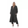 Plus Size Oversized Παλτό - Γκρι Plus Size Oversized Παλτό - Γκρι