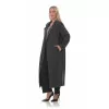 Plus Size Oversized Παλτό - Γκρι Plus Size Oversized Παλτό - Γκρι