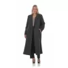 Plus Size Oversized Παλτό - Γκρι Plus Size Oversized Παλτό - Γκρι