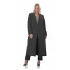 Plus Size Oversized Παλτό - Γκρι Plus Size Oversized Παλτό - Γκρι