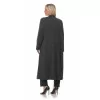 Plus Size Oversized Παλτό - Γκρι Plus Size Oversized Παλτό - Γκρι