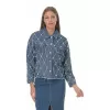 Jacket Jean Με Στρας και Πέρλες - Μπλε Jacket Jean Με Στρας και Πέρλες - Μπλε