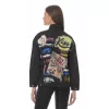 Jacket Jean Με Σχέδια - Μαύρο Jacket Jean Με Σχέδια - Μαύρο