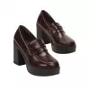 Γόβες Loafers Λουστρίνι - Καφέ Γόβες Loafers Λουστρίνι - Καφέ