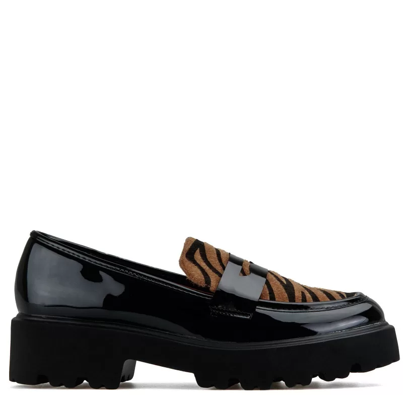 Loafers Λουστρίνι Zebra - Μαύρο Loafers Λουστρίνι Zebra - Μαύρο