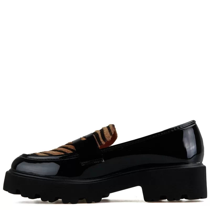Loafers Λουστρίνι Zebra - Μαύρο Loafers Λουστρίνι Zebra - Μαύρο