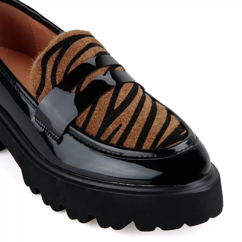 Loafers Λουστρίνι Zebra - Μαύρο Loafers Λουστρίνι Zebra - Μαύρο