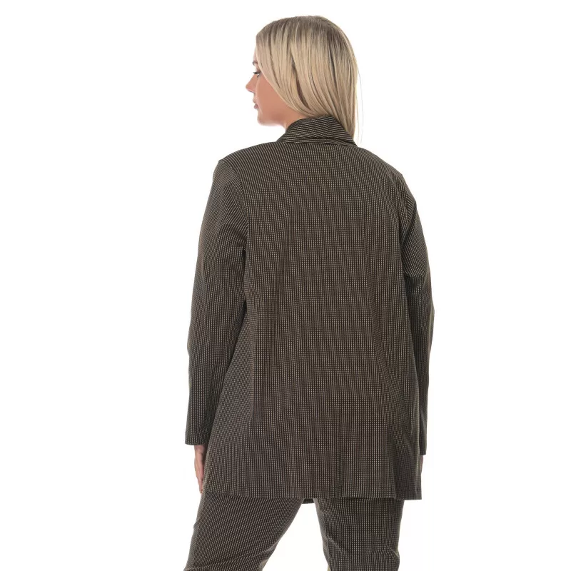 Plus Size Κοστούμι Ριγέ - Μαύρο Plus Size Κοστούμι Ριγέ - Μαύρο
